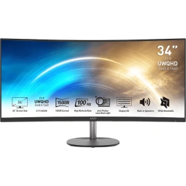 Монитор MSI 34" PRO MP341CQ VA Black (9S6-3PB2CT-027)