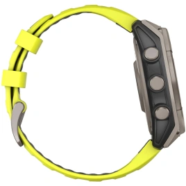 Смарт-часы Garmin Fenix 8 47mm Solar Sapphire (010-02906-21) Carbon Gray DLC Titanium with Yellow/Graphite Silicone Band