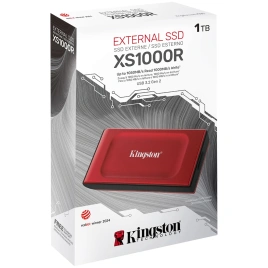 Внешний SSD накопитель Kingston XS1000 USB 3.2 USB 1TB Red (SXS1000R/1000G)