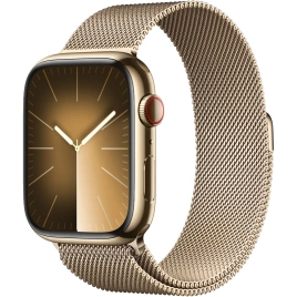 Смарт-часы Apple Watch Series 9 41 mm Gold Stainless Steel Case with Gold Milanese Loop