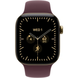 Смарт-часы Apple Watch Series 12 42mm Radiant Gold Titanium Case with Burgundy Sport Band M/L