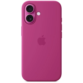 Чехол Apple Silicone Case with MagSafe для iPhone 16 Fuchsia
