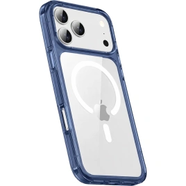 Чехол Gurdini Alba Series Protective with MagSafe для iPhone 18 Pro Max Dark Blue