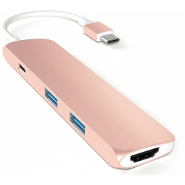 Хаб Satechi USB-C 4 в 1 (ST-CMAR) Rose Gold