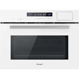 Встраиваемый компактный духовой шкаф с СВЧ и паром Weissgauff OEMS 459 PDW White