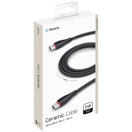 Кабель Deppa USB-C/USB-C 1m 72397 Black