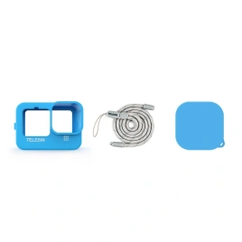Силиконовый чехол Telesin для GoPro HERO 9 Black (GP-HER-041-BL) Blue