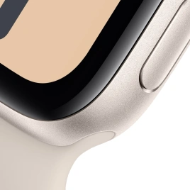 Смарт-часы Apple Watch SE (2023) 44mm Starlight Aluminium Case with Starlight Sport Band M/L (MRE53)