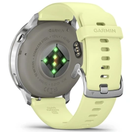 Смарт-часы Garmin Venu 4 45mm Silver Bezel With Citron Silicone Band (010-03014-02)