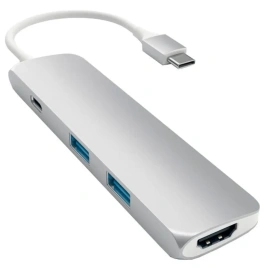 Хаб Satechi USB-C 4 в 1 (ST-CMAS) Silver