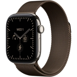 Смарт-часы Apple Watch Series 12 46mm Natural Titanium Case with Dark Bronze Milanese Loop S/M