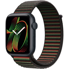 Смарт-часы Apple Watch SE (2025) 40mm Midnight Aluminum Case with Black Unity Sport Loop - Unity Rhythm