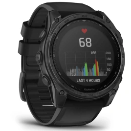 Смарт-часы Garmin Tactix 8 51mm Solar Sapphire Applied Ballistic Solver with Silicone Band (010-03407-01) Black