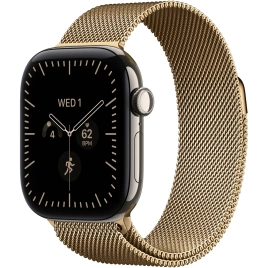 Смарт-часы Apple Watch Series 12 42mm Natural Titanium Case with Radiant Gold Milanese Loop