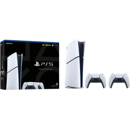 Игровая приставка Sony PlayStation 5 Slim Digital edition + DualSense (Bundle) 1Tb White
