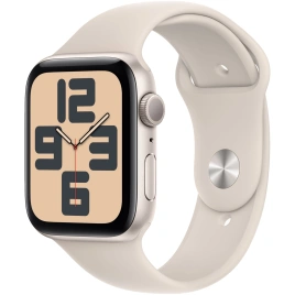 Смарт-часы Apple Watch SE (2023) 44mm Starlight Aluminium Case with Starlight Sport Band S/M (MRE43)