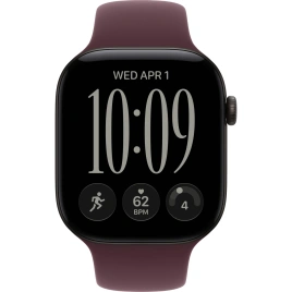 Смарт-часы Apple Watch Series 12 42mm Black Aluminum Case with Burgundy Sport Band M/L