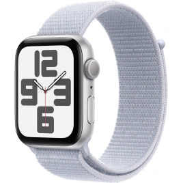 Смарт-часы Apple Watch SE (2024) 44mm Silver Aluminium Case with Blue Cloud Sport Loop (MXET3)