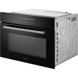 Встраиваемый компактный духовой шкаф с СВЧ и паром Weissgauff OEMS 459 PDB Black