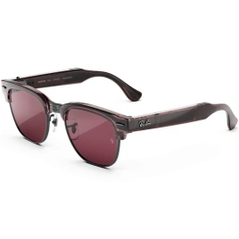 Умные очки Ray-Ban Clubmaster (audio) Transparent Orchid Standard Transitions Ruby