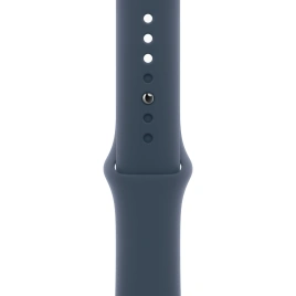 Смарт-часы Apple Watch SE (2023) 44mm Silver Aluminium Case with Storm Blue Sport Band M/L (MREE3)