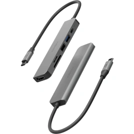 Адаптер EnergEA AluHub HD 3 (6 в 1) Gunmetal (HUB-HD3-GUN)