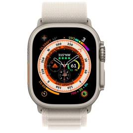 Смарт-часы Apple Watch Ultra GPS + Cellular 49mm Titanium Case with Starlight Alpine Loop L (MQFD3)