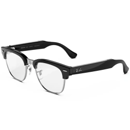 Умные очки Ray-Ban Clubmaster (audio) Shiny Black Standard Clear