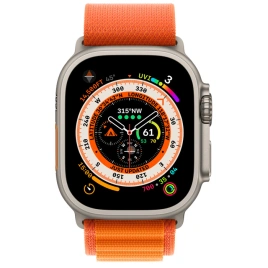Смарт-часы Apple Watch Ultra GPS + Cellular 49mm Titanium Case with Orange Alpine Loop S