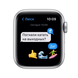 Смарт-часы Apple Watch Series SE GPS 40mm Silver/Abyss Blue (Серебро/Синий) Sport Band (MKNY3RU/A)