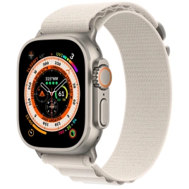 Смарт-часы Apple Watch Ultra GPS + Cellular 49mm Titanium Case with Starlight Alpine Loop L (MQFD3)