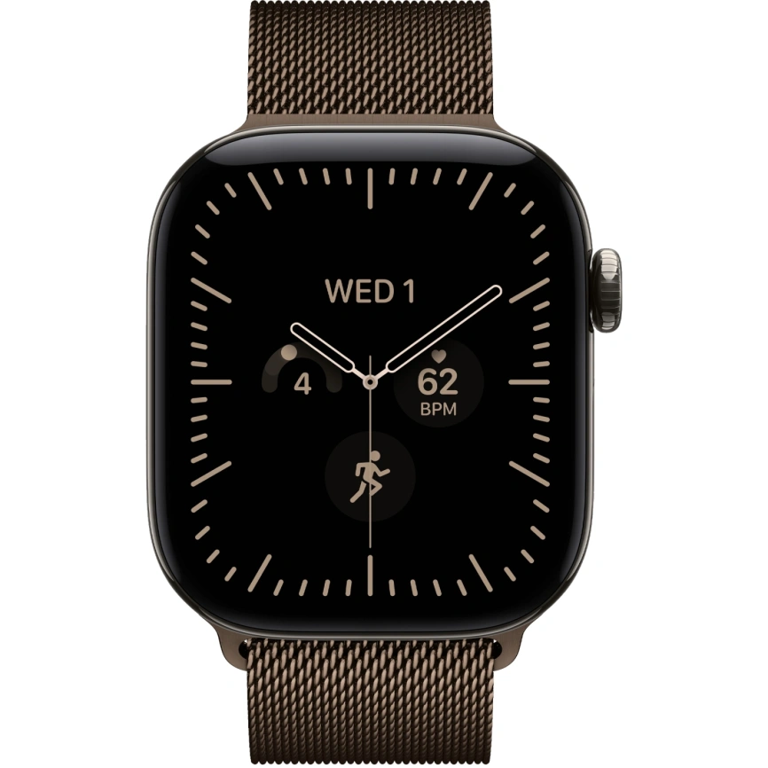Смарт-часы Apple Watch Series 12 42mm Natural Titanium Case with Dark Bronze Milanese Loop фото 3