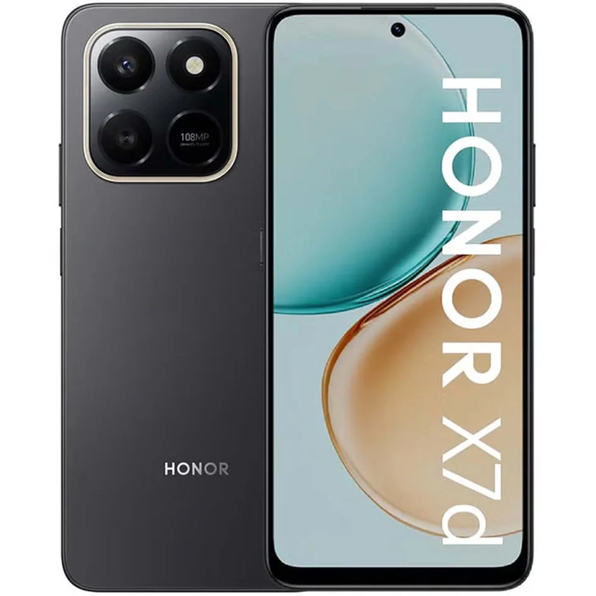 Смартфон Honor X7d 8/128Gb Velvet Black фото 1
