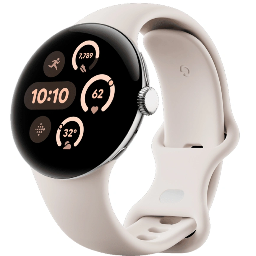Смарт-часы Google Pixel Watch 3 45mm Polished Silver/Porcelain фото 1