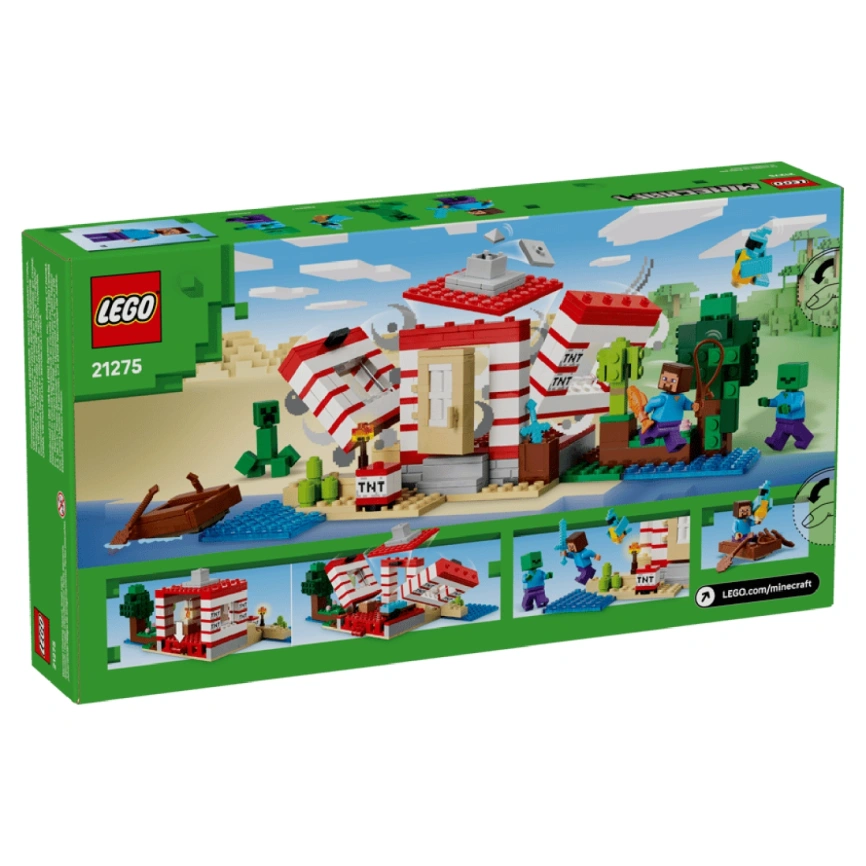 Конструктор LEGO Minecraft The TNT Jungle House 21275 фото 6