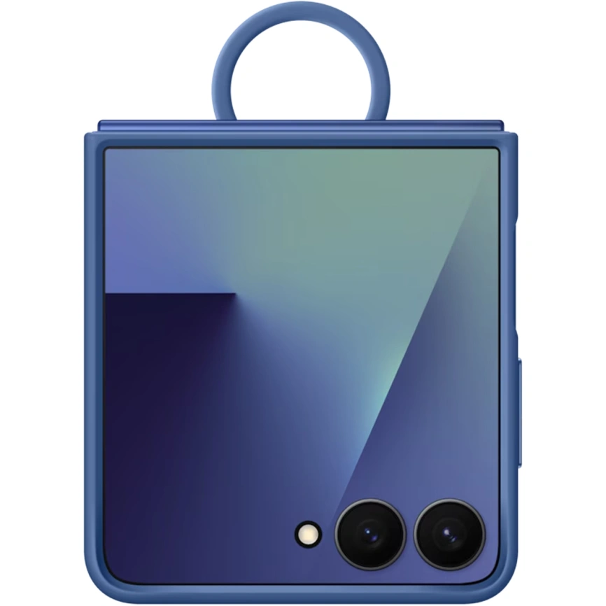 Чехол Samsung Silicone Ring Case для Galaxy Z Flip7 Blue фото 5