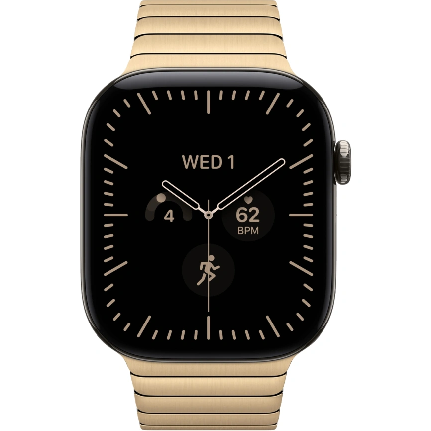 Смарт-часы Apple Watch Series 12 42mm Natural Titanium Case with Radiant Gold Link Bracelet фото 3