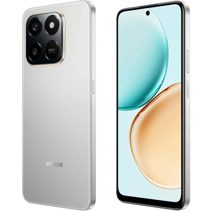 Смартфон Honor X7d 8/128Gb Meteor Silver фото 5