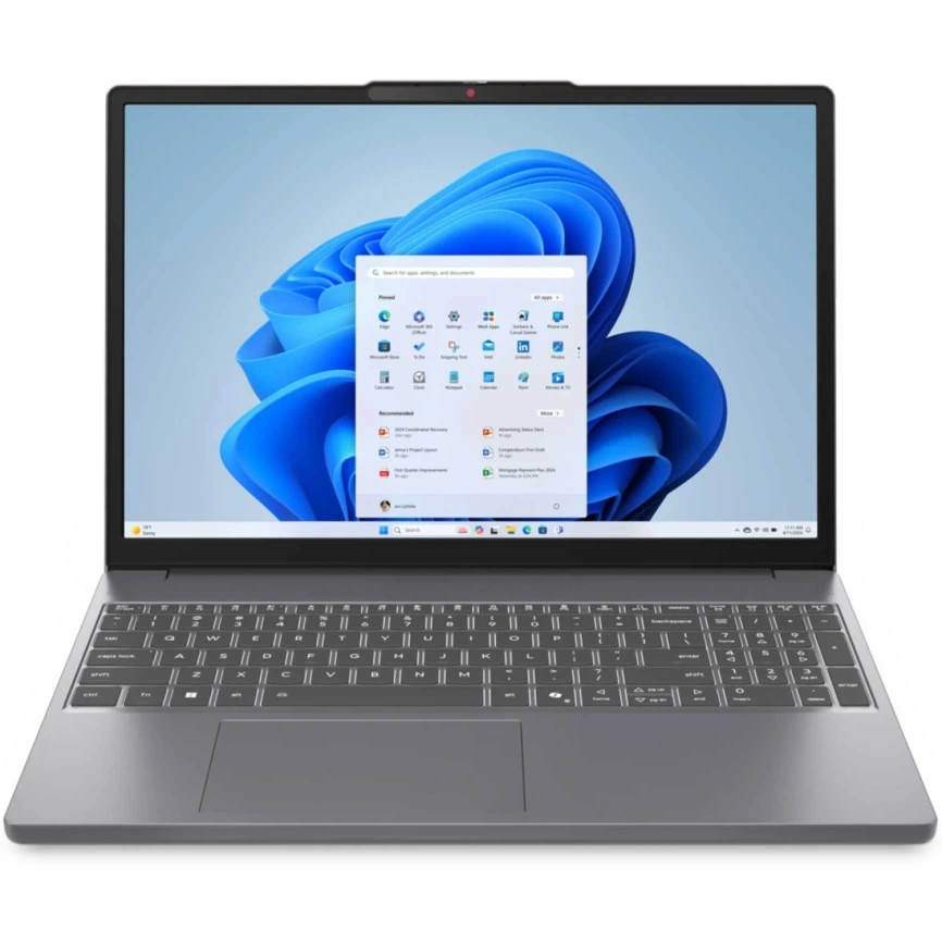 Ноутбук Lenovo IdeaPad Slim 3 15AHP10 16 WUXGA IPS/ R5-8540U/16Gb/512Gb SSD (83KA0015RK) Luna Grey фото 5