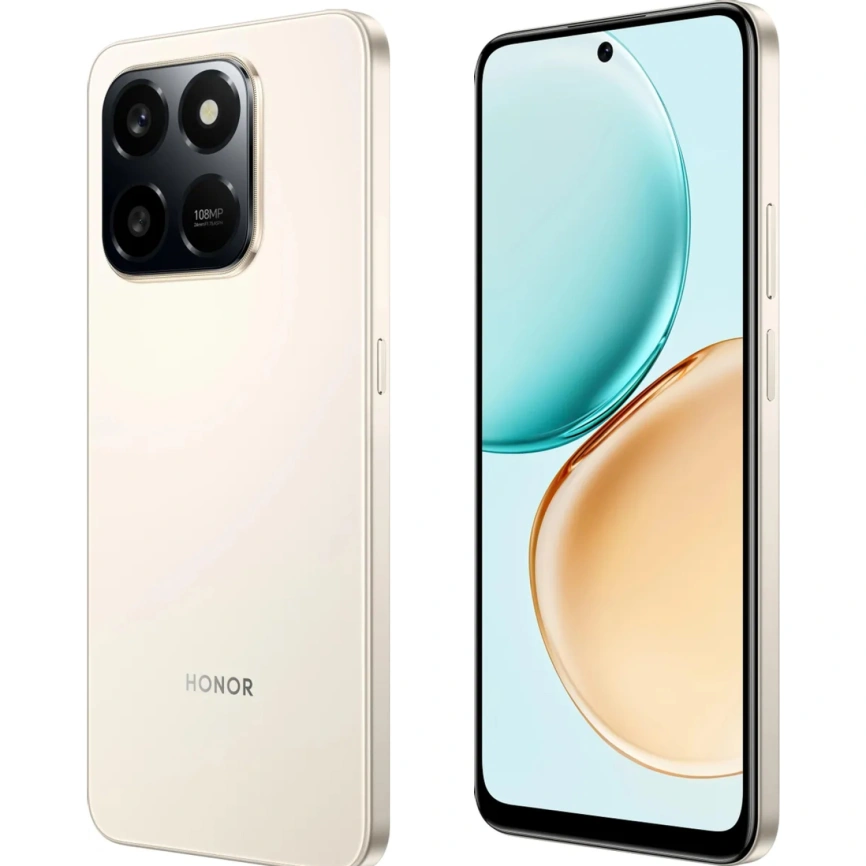 Смартфон Honor X7d 6/128Gb Desert Gold фото 5