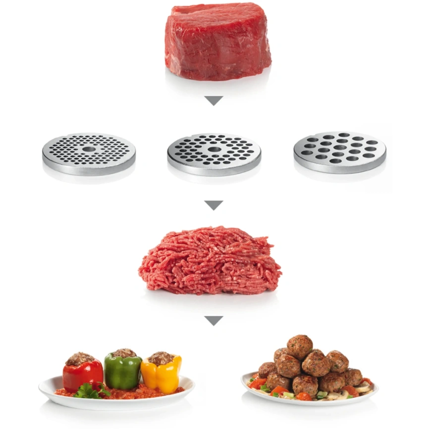 Мясорубка Bosch ProPower MFW68680 Black/Gray фото 6