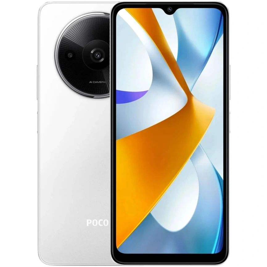 Смартфон Xiaomi Poco C61 3/64Gb White Global Version фото 1
