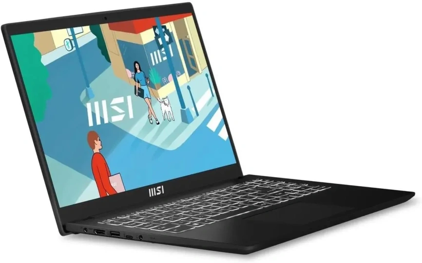 Ноутбук MSI Modern 15 H B13M-022US 15.6 FHD IPS/ i5-13420H/32GB/1TB SSD (9S7-15H411-022) Black фото 3
