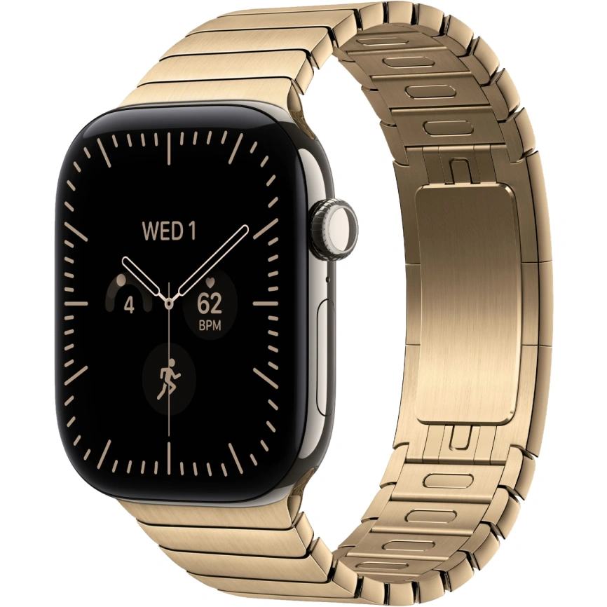 Смарт-часы Apple Watch Series 12 42mm Natural Titanium Case with Radiant Gold Link Bracelet фото 1