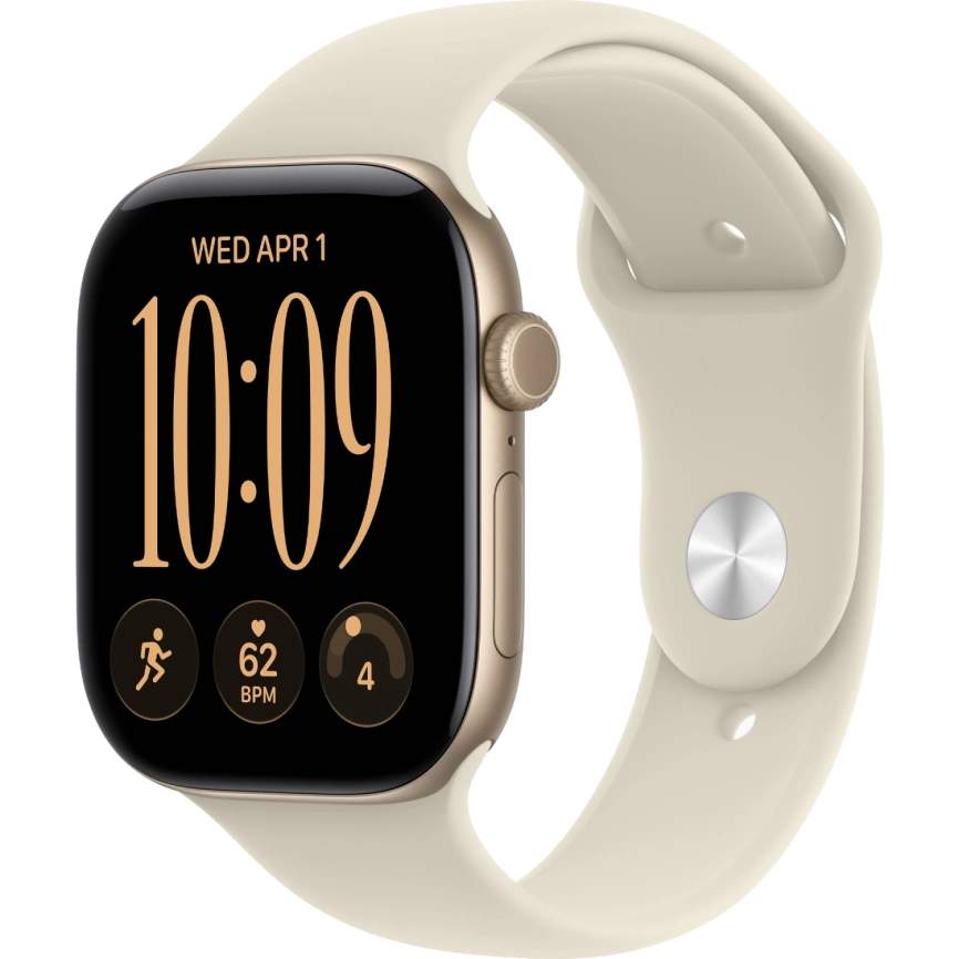 Смарт-часы Apple Watch Series 12 42mm Light Gold Aluminum Case with Sand Sport Band M/L фото 1