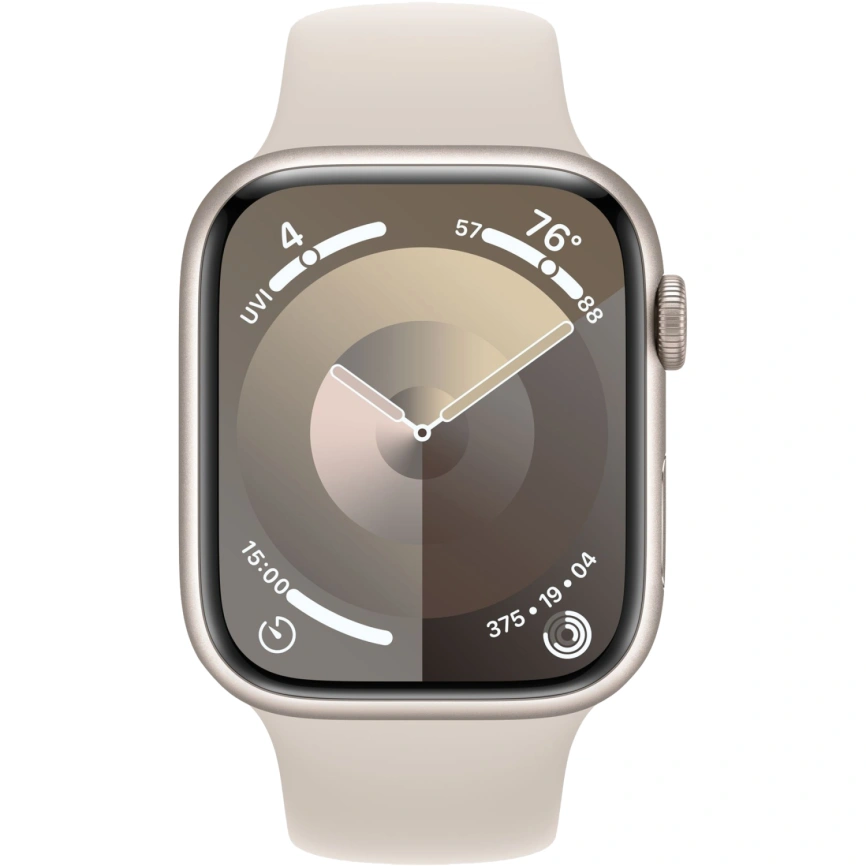 Смарт-часы Apple Watch Series 9 45mm Starlight Aluminum Case with Starlight Sport Band M/L (MR973) фото 3