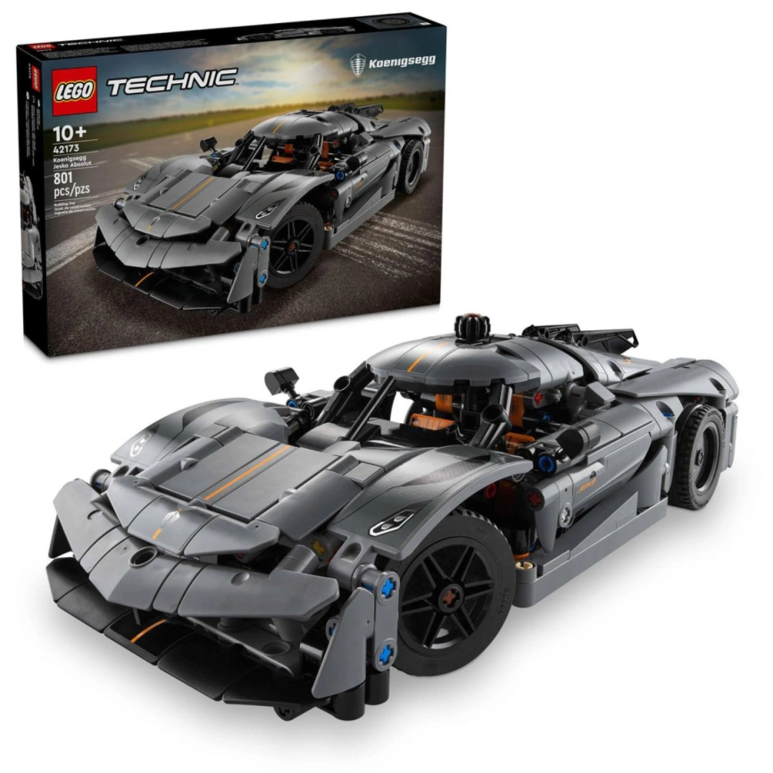 Конструктор LEGO Technic Koenigsegg Jesko Absolut Grey Hypercar 42173 фото 1