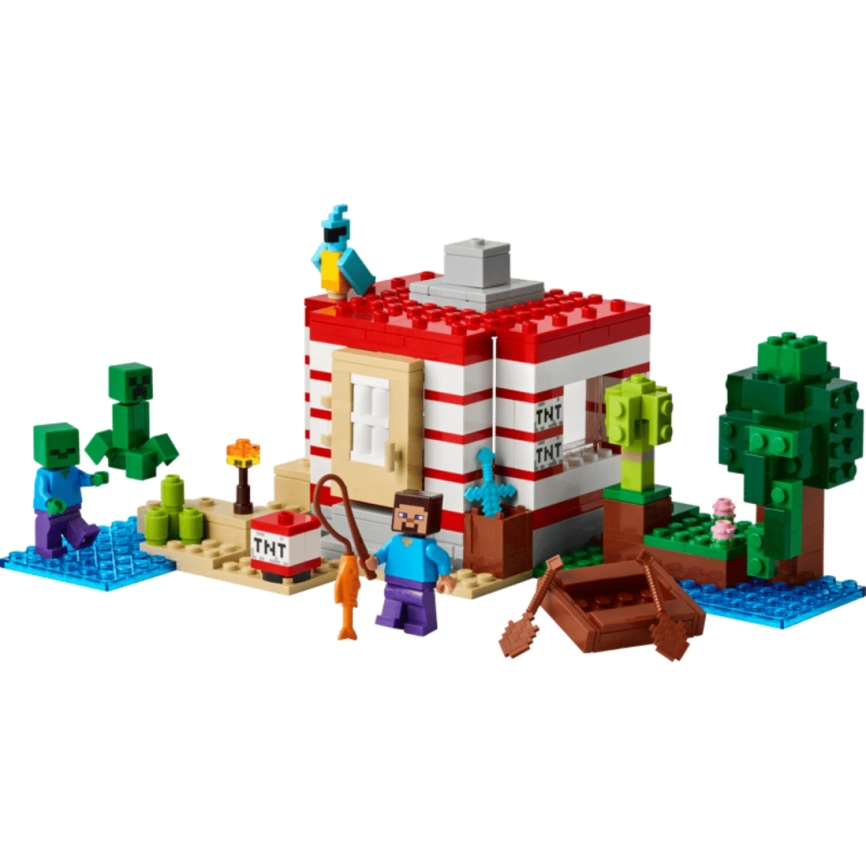 Конструктор LEGO Minecraft The TNT Jungle House 21275 фото 2