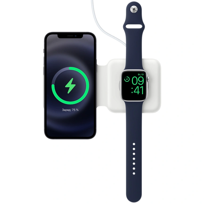 Беспроводное зарядное устройство Apple MagSafe Duo Charger MHXF3ZE/A White фото 6