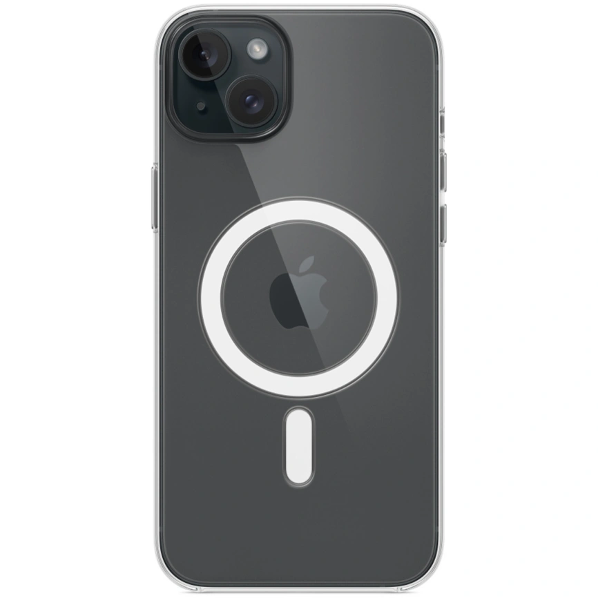Силиконовый чехол Apple MagSafe для iPhone 15 Plus Clear фото 3